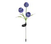 Lampy ogrodowe - Globo 33599P - LED Oświetlenie solarne SOLAR 3xLED/0,06W/3V 5000K IP44 fioletowe - miniaturka - grafika 1