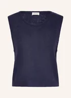 Koszulki i topy damskie - American Vintage Top Z Dzianiny Dumy blau - miniaturka - grafika 1