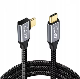 Kabel Kątowy Usb-C Usb-C  3.1 Power Delivery 100W Qc 4.0 5A 1M - Kable - miniaturka - grafika 1