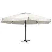 Parasole ogrodowe - vidaXL Parasol ogrodowy na słupku aluminiowym, 600 cm, piaskowy vidaXL - miniaturka - grafika 1
