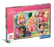 Puzzle - Clementoni, puzzle 104 super princess 25056 - miniaturka - grafika 1