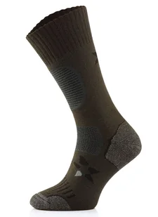 Classic BLACK PEAK Wełna Merino Wytrzymałe, trekkingowe i na co dzień, wersja grubsza - Khaki 43-46 - Skarpetki męskie - miniaturka - grafika 1