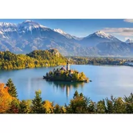 Malowanie po numerach - Diamentowa mozaika Jezioro Bled z wysepką, Słowenia 1006522 - miniaturka - grafika 1