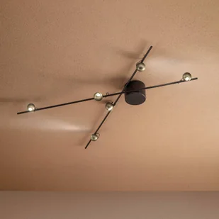 Sil-Lux Lampa sufitowa LED Magnetic, brąz/złota - Lampy sufitowe - miniaturka - grafika 1