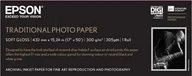 Papier do drukarek - Epson Papier fotograficzny Traditional Photo Paper, 17&quot;x 15m 300g/m2 C13S045054 - miniaturka - grafika 1