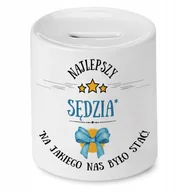 Kubki - Kubek Czarny z Uszkiem w Kształcie Serca Dla Skarbnika na Prezent + Opakowanie na prezent (wzór 04) - miniaturka - grafika 1