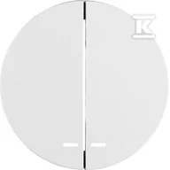 Klawisze i ramki - Hager polo Klawisze z przezroczystą soczewką Berker R.1/R.3 biały połysk 16272089 16272089 - miniaturka - grafika 1
