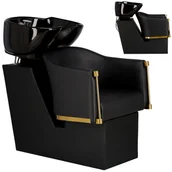 Myjki fryzjerskie - Myjnia myjka fryzjerska barberska do salonu fryzjerskiego barberskiego Lincoln ruchoma misa armatura bateria słuchawka - miniaturka - grafika 1