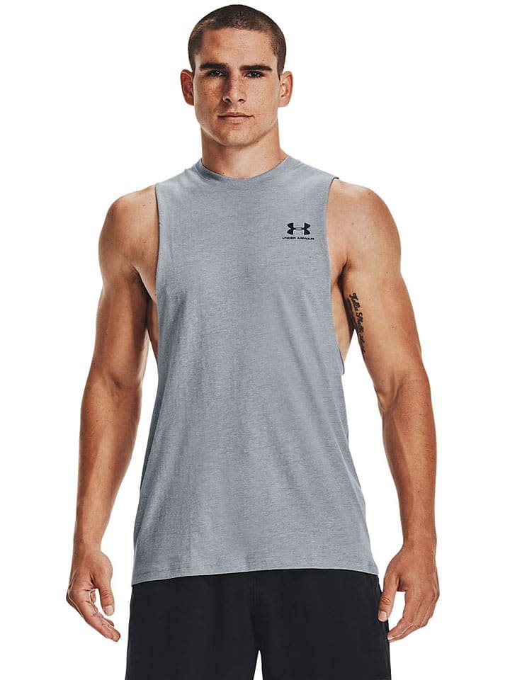 Under Armour Top funkcyjny w kolorze szarym