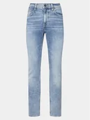 Spodnie męskie - Mustang Jeansy Orlando 1014860 Niebieski Slim Fit - miniaturka - grafika 1