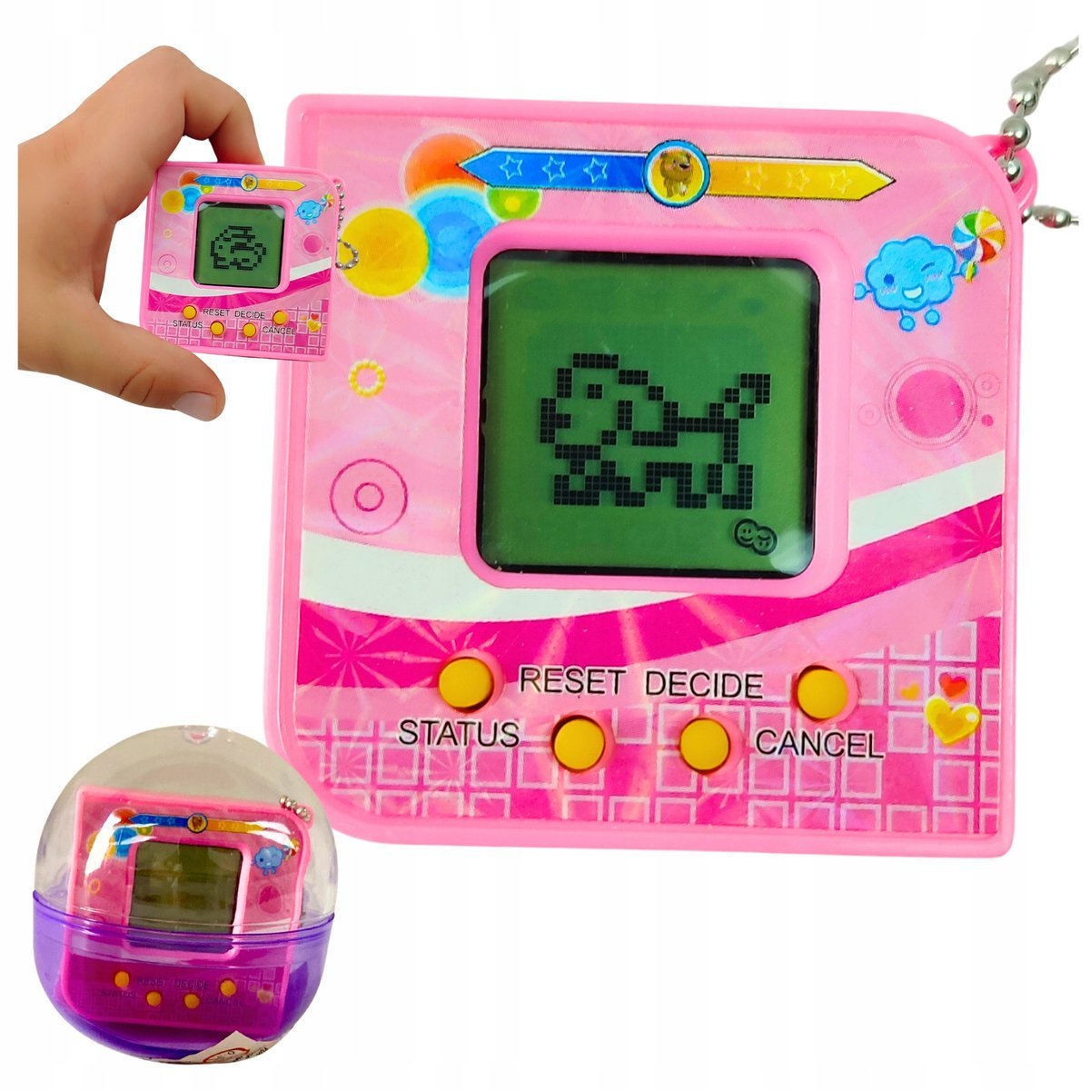 Tamagotchi Interaktywne Zwierzątko Gra Elektroniczna Tamagoczi 168w1 Opieka