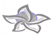 Lampy sufitowe - Nowoczesny Plafon LED RGB Sufitowy Kwiat Lotosu do Salonu Biały z Pilotem - miniaturka - grafika 1