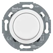 Wyłączniki światła i elektryczne - Hager Serie 1930/Glas Rozszerzenie ściemniacza obrotowego komfort z płytką czołową, biały 294510 294510 - miniaturka - grafika 1