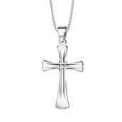 Biżuteria religijna - Srebrny krzyżyk WSX6078 - miniaturka - grafika 1