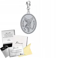Bransoletki - Charms Srebrny Św. Michał Archanioł Prezent Biżuteria ŻYCZENIA GRATIS - miniaturka - grafika 1