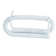 Przewody elektryczne - Conotech Kabel spiralny ,sznur, 5mb 3x1,00 biały - miniaturka - grafika 1