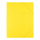 Teczki i skoroszyty - Teczka plastikowa z gumką OFFICE PP żółte - miniaturka - grafika 1