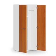 Szafy biurowe - Szafa ubraniowa biurowa PRIMO WHITE, 3 półki, drążek do szafy, 1781 x 800 x 500 mm, biały/czereśnia - miniaturka - grafika 1