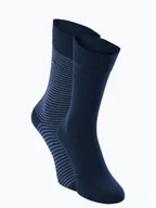 Skarpetki męskie - Tommy Hilfiger Skarpety pakowane po 2 szt. Mężczyźni Bawełna niebieski jednolity, 43-46 - miniaturka - grafika 1