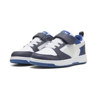 Buty trekkingowe dziecięce - Dziecięce sneakersy PUMA Rebound V6 Lo PUMA White Feather Gray Black - miniaturka - grafika 1