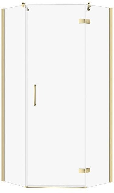 Cersanit Kabina PRYSZNICOWA PIĘCIOKĄTNA CITY ZŁOTA 80X80X195 PRAWA TRANS.