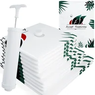 Pokrowce na ubrania - WORKI PRÓŻNIOWE NA UBRANIA POŚCIEL WOREK DUŻE WYTRZYMAŁE 10szt. + POMPKA - miniaturka - grafika 1