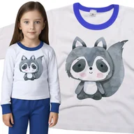 Piżamy dla dziewczynek - Piżama dziecięca Słodki Szop Pracz 98/104 - VoloDonum - miniaturka - grafika 1