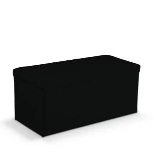 Dekoria.pl Dekoria.pl Skrzynia tapicerowana głęboka czerń 90 × 40 × 40 cm Velvet 525-704-17 - Pufy i podnóżki - miniaturka - grafika 1