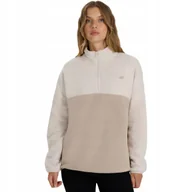 Bluzy damskie - Bluza polarowa damska 4F F421 kremowa 4FWAW25TFLEF42112S XL - miniaturka - grafika 1
