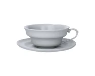 Filiżanki - Filiżanka M 250 ml ze spodkiem szara CD25 - miniaturka - grafika 1