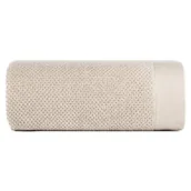 Ręczniki - Ręcznik 50x90 Riso beżowy z efektem ryżowym frotte 550 g/m2 Eurofirany - miniaturka - grafika 1