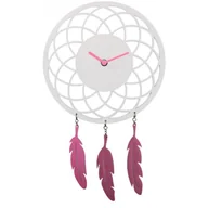 Dekoracja stołu - Nextime Zegar ścienny Dreamcatcher, biały - miniaturka - grafika 1