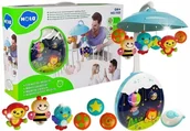 Karuzele dla niemowląt - KARUZELA DO ŁÓŻECZKA GRAJĄCA POZYTYWKA z PROJEKTOREM UNIWERSALNA + PILOT - miniaturka - grafika 1