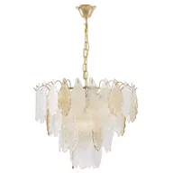 Lampy sufitowe - NOWOCZESNA LAMPA WISZĄCA ZŁOTA REGINA D50 - miniaturka - grafika 1