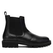 Botki męskie - Sztyblety BOSS Julyo 50552573 Czarny - miniaturka - grafika 1