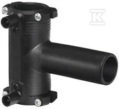 Łączniki, trójniki, kształtki - Trójnik elektrooporowy 90ST. DN63 PE100, SDR11, PN10 gaz/PN16 woda - miniaturka - grafika 1