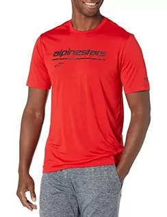 Koszulki męskie - Alpinestars Koszulka męska Tech Line Up Performance czerwony czerwony XXL - grafika 1