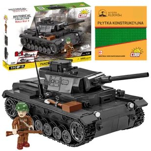 Cobi 2289 CZOŁG PANZER III AUSF.J WOJSKOWY 2W1 FIGURKA WOJSKO - Klocki - miniaturka - grafika 1