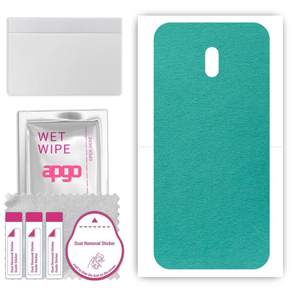 Folia naklejka skórka strukturalna na TYŁ Zamsz do Nokia C1 Plus - Zamsz Miętowy - apgo SKINS