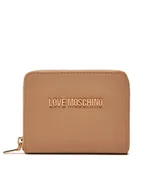 Portfele - LOVE MOSCHINO Mały Portfel Damski JC5702PP1MLD0105 Beżowy - miniaturka - grafika 1