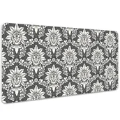 Podkładki na biurko - Duża mata na biurko Damasceński wzór vintage 100x50 cm - miniaturka - grafika 1