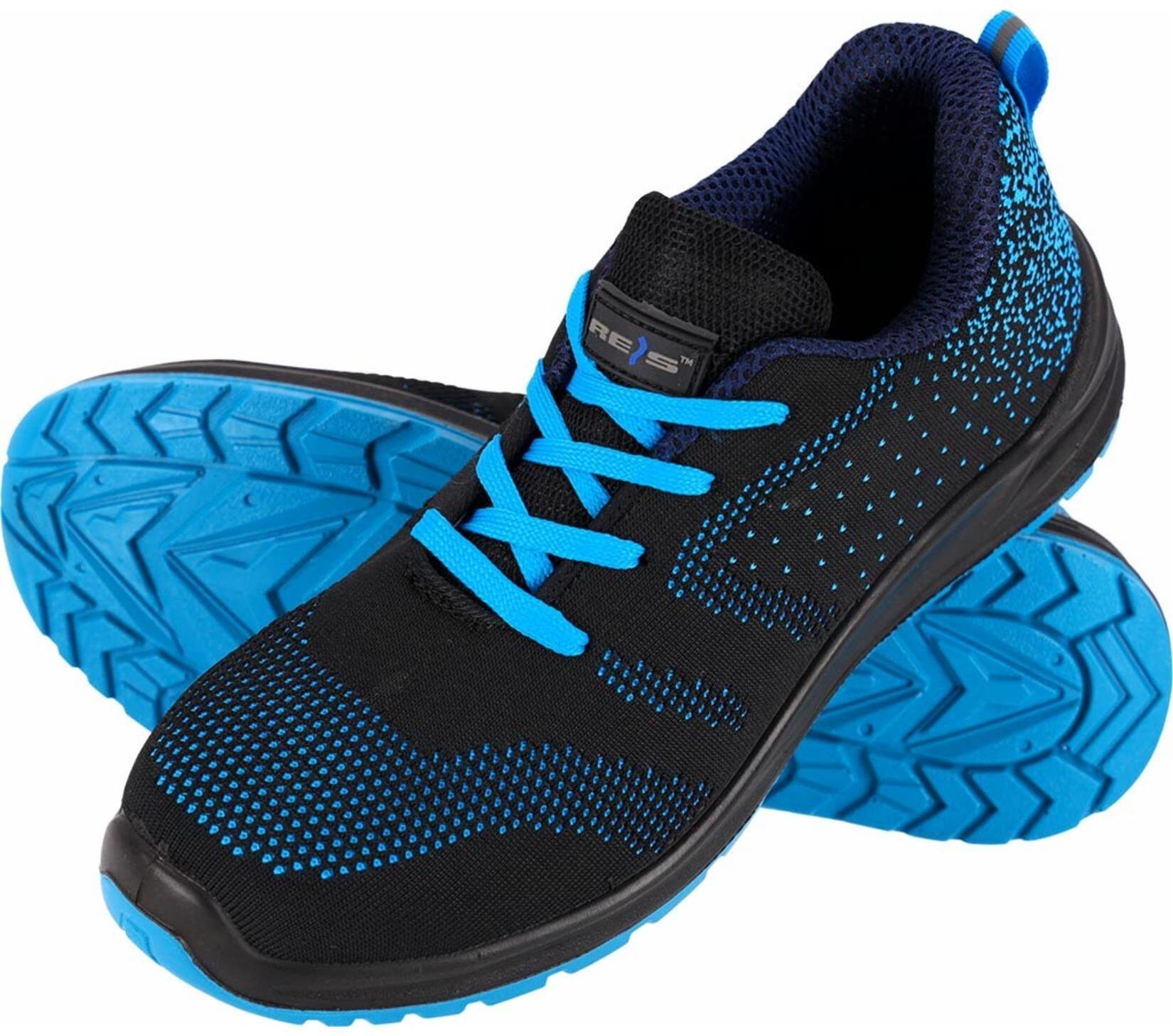 BRDROP S1 SR FO - Półbuty bezpieczne stalowy podnosek tkanina podeszwa antypoślizgowa olejoodporna antyelektrostatyczna - czarno-szary 48