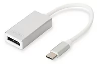 Adaptery i przejściówki - Digitus USB 3.1 Typ C Graphics Adapter, kompatybilny z HDMI/VGA/DP, MacBook, obudowa aluminiowa, srebrny, srebro DA-70844 - miniaturka - grafika 1