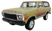 Samochody i pojazdy dla dzieci - Ford Bronco (hard top) 1978 1:24 Motormax 79373 beż/brąz - miniaturka - grafika 1