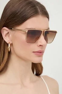Versace okulary przeciwsłoneczne damskie kolor złoty 0VE2266 - Okulary przeciwsłoneczne - miniaturka - grafika 1