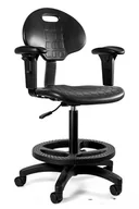 Fotele i krzesła biurowe - Fotel, krzesło specjalistyczne, podłokietniki, Halcon R, czarny - miniaturka - grafika 1