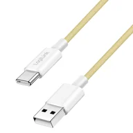 Kable komputerowe i do monitorów - LogiLink CU0332 kabel USB USB 2.0 0,5 m USB A USB C Żółty - miniaturka - grafika 1