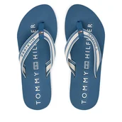 Klapki i japonki damskie - Japonki Tommy Hilfiger Th Webbing Summer Sandal FW0FW09193 Niebieski - miniaturka - grafika 1