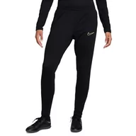 Spodnie rowerowe - Nike Spodnie damskie W Nk Df Academy Pant, Black/Black/Metallic Gold, DX0508-015, XS - miniaturka - grafika 1