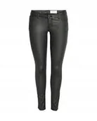 Spodnie damskie - NOISY MAY CZARNE PROSTE SPODNIE Z WYSOKIM STANEM M XQA - miniaturka - grafika 1